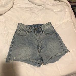 High waisted shorts